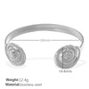Bracelet 316L Stainless Steel Ocean Series Starfish Leaf Open Electroplated