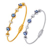Bracelet 316L Stainless Steel Oil Drop Geometric Retro Light Luxury Diamondencrusted 18K Gold Plated