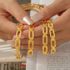 Bracelet Titanium Steel Open Chain Type Simple Trend Design Vacuum Plated