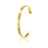 Bracelet Titanium Steel Stainless Steel Inlaid Round Zircon Electroplated Fashion Geometric Style