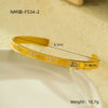 Bracelet Titanium Steel Stainless Steel Inlaid Round Zircon Electroplated Fashion Geometric Style