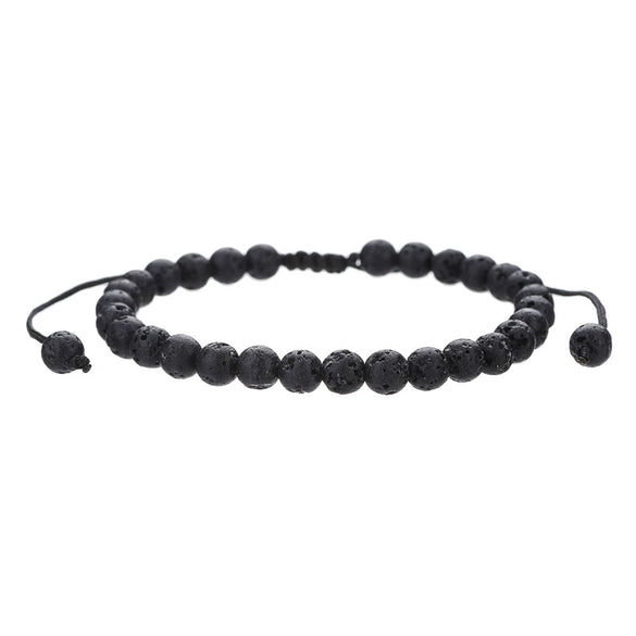 Bracelet Volcanic Stone Tiger Eye Geometric Handmade Unisex