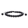 Bracelet Volcanic Stone Tiger Eye Geometric Handmade Unisex