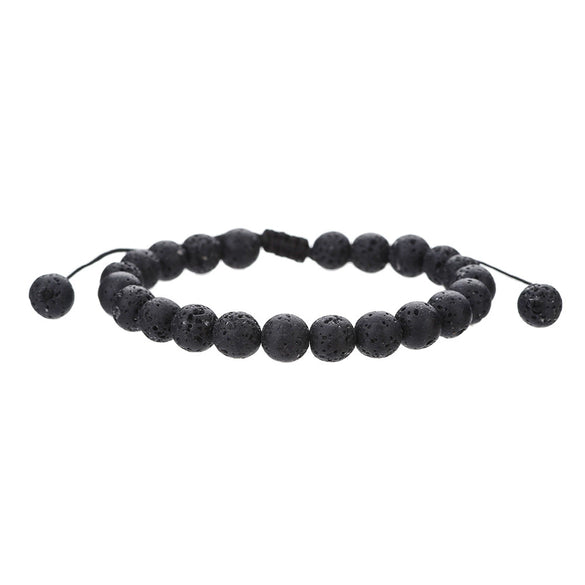 Bracelet Volcanic Stone Tiger Eye Geometric Handmade Unisex