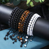 Bracelet Volcanic Stone Tiger Eye Geometric Handmade Unisex