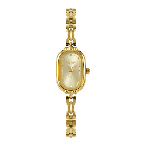 Bracelet Watch Alloy Gold Oval Medieval Retro Literary Fashion Women's Quartz Watch