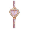 Bracelet Watch Alloy Heart Shape Pullout Style Women's Fashionable