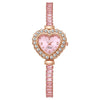 Bracelet Watch Alloy Heart Shape Pullout Style Women's Fashionable