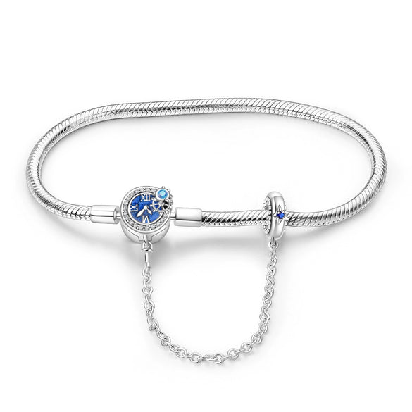 Bracelet White Copper Silver Plated Original Design Women's