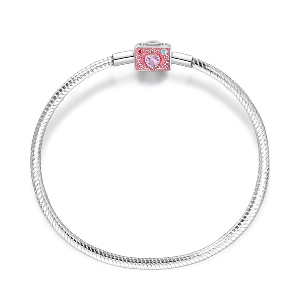 Bracelet White Copper Silver Plated Original Design Women's