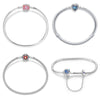 Bracelet White Copper Silver Plated Original Design Women's