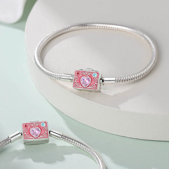 Bracelet White Copper Silver Plated Original Design Women's
