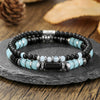 Bracelet Wooden Bead Turquoise Black Magic Sand Geometric Handmade Trendy Hiphop Highend Unisex