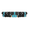 Bracelet Wooden Bead Turquoise Black Magic Sand Geometric Handmade Trendy Hiphop Highend Unisex