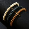 Bracelet Wooden Beads Geometric Handmade