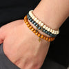 Bracelet Wooden Beads Geometric Handmade
