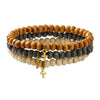Bracelet Wooden Beads Geometric Handmade