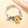 Bracelet Zinc Alloy Flower Original Design Electroplating
