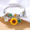 Bracelet Zinc Alloy Flower Original Design Electroplating