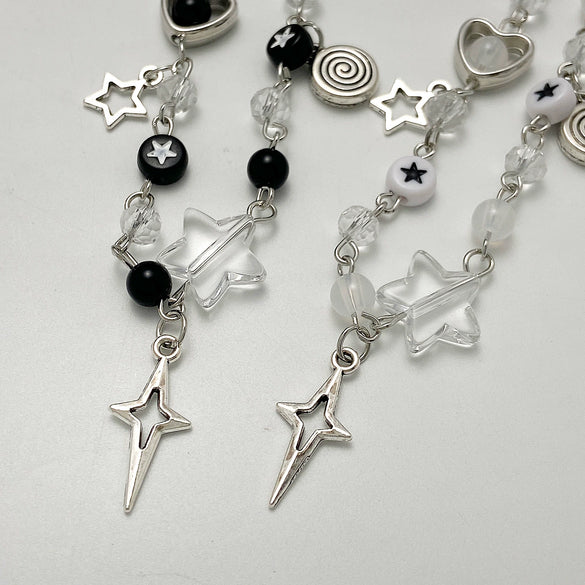 Bracelet Zinc Alloy Geometric Handmade Heartshaped Fivepointed Star Punk Style