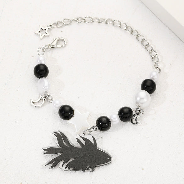 Bracelet Zinc Alloy Geometric Handmade Heartshaped Fivepointed Star Punk Style