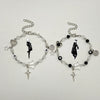 Bracelet Zinc Alloy Geometric Handmade Heartshaped Fivepointed Star Punk Style
