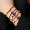 Bracelets Natural Stone Copper Geometric Handmade Women's Retro Stacked