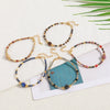 Bracelets Natural Stone Copper Geometric Handmade Women's Retro Stacked