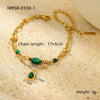 Bracelets Stainless Steel Inlaid With Natural Stone Titanium Steel Pendants Electroplated Fashion Hand Jewelry