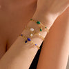 Bracelets Stainless Steel Inlaid With Natural Stone Titanium Steel Pendants Electroplated Fashion Hand Jewelry