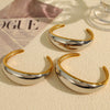 Bracelets 316L Stainless Steel Exaggerated Heavy Industry Design Minimalist Geometric Electroplating
