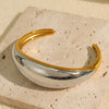 Bracelets 316L Stainless Steel Exaggerated Heavy Industry Design Minimalist Geometric Electroplating