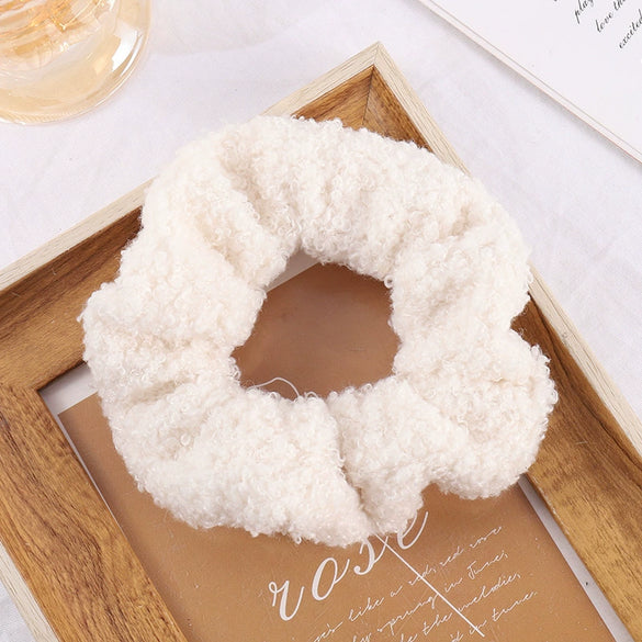 Braided Fabric Hair Ring High Elasticity Geometric Scrunchie For Elegant Ponytail Styling