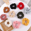 Braided Fabric Hair Ring High Elasticity Geometric Scrunchie For Elegant Ponytail Styling