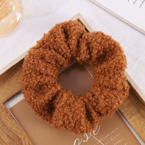 Braided Fabric Hair Ring High Elasticity Geometric Scrunchie For Elegant Ponytail Styling