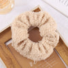 Braided Fabric Hair Ring High Elasticity Geometric Scrunchie For Elegant Ponytail Styling