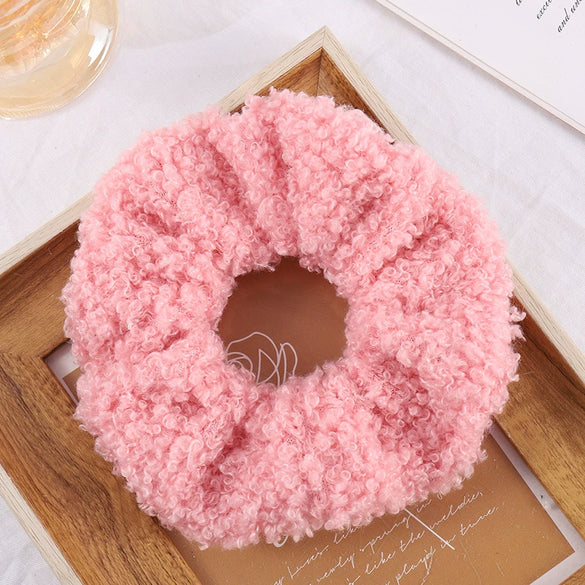 Braided Fabric Hair Ring High Elasticity Geometric Scrunchie For Elegant Ponytail Styling