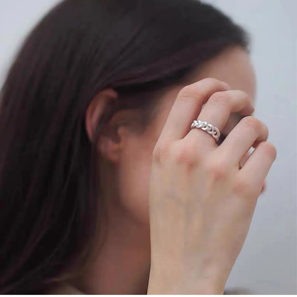 Brass 24K Gold Plated Geometric Open Rings