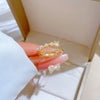 Brass Cartoon Crown Fashion Ring With Electroplating For Women