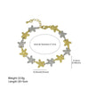 Brass Conch Starfish Shell Bracelet Twocolor Electroplating For Women
