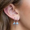 Brass Constellation Saturn Circle Electroplated Women's Earrings