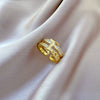 Brass Crown Pattern Electroplated Casual Hand Jewelry Ring