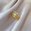 Brass Electroplated Cartoon Bowknot And Crown Design Couple Bracelet Ring