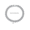 Brass Heart Shaped Zircon Bracelet For Women Fashion Electroplated Gemstone Bangle Gift Jewelry