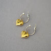 Brass Plating Heart Shape Drop Earrings
