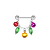Breast Ring Jewelry Stainless Steel Geometric Electroplating Style