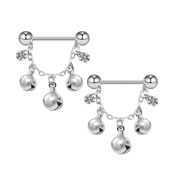 Breast Ring Jewelry Stainless Steel Geometric Electroplating Style