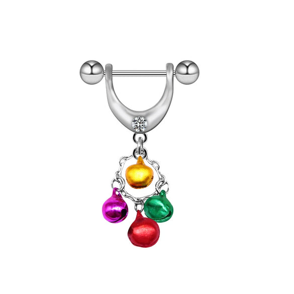Breast Ring Jewelry Stainless Steel Geometric Electroplating Style