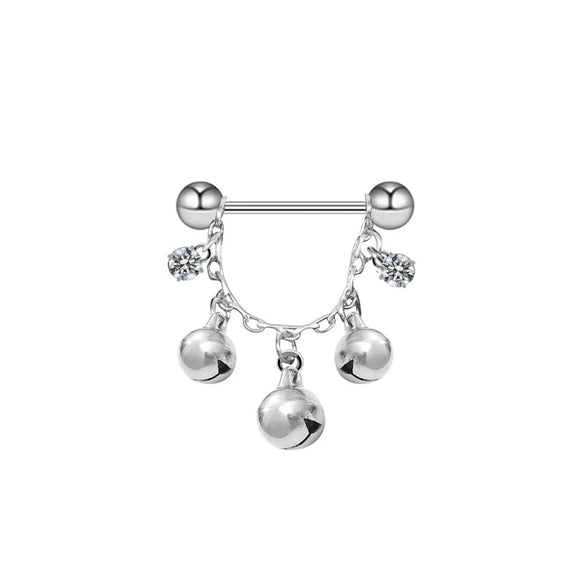 Breast Ring Jewelry Stainless Steel Geometric Electroplating Style