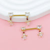 Breast Ring Zinc Alloy Geometric Minimalist Unisex Piercing